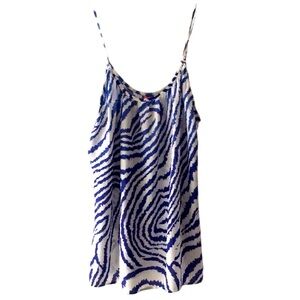 Eight Sixty blue & white tank top